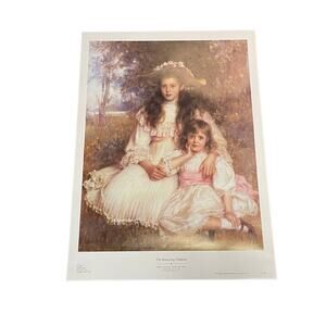 VTG The Browning Children Robert E. Morrison Poster Print